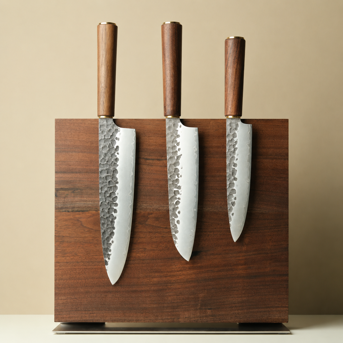 Matsuhira Magnetic Knife Stand – solid walnut