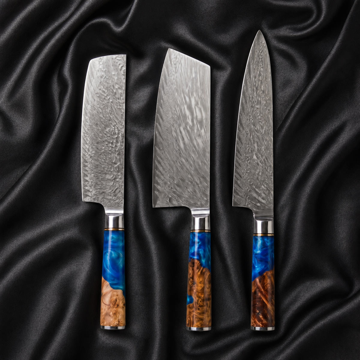 Aoi Series Knife Trio (Gyuto, Nakiri & Petty)&nbsp;