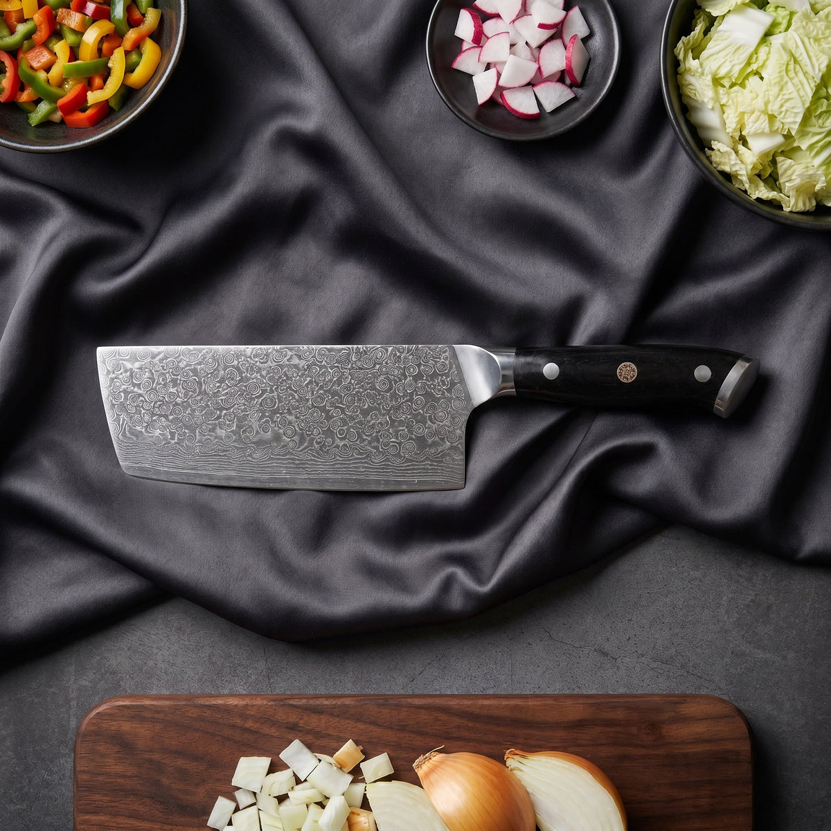 Hono Series Knife Trio (Gyuto, Nakiri & Santoku)&nbsp;