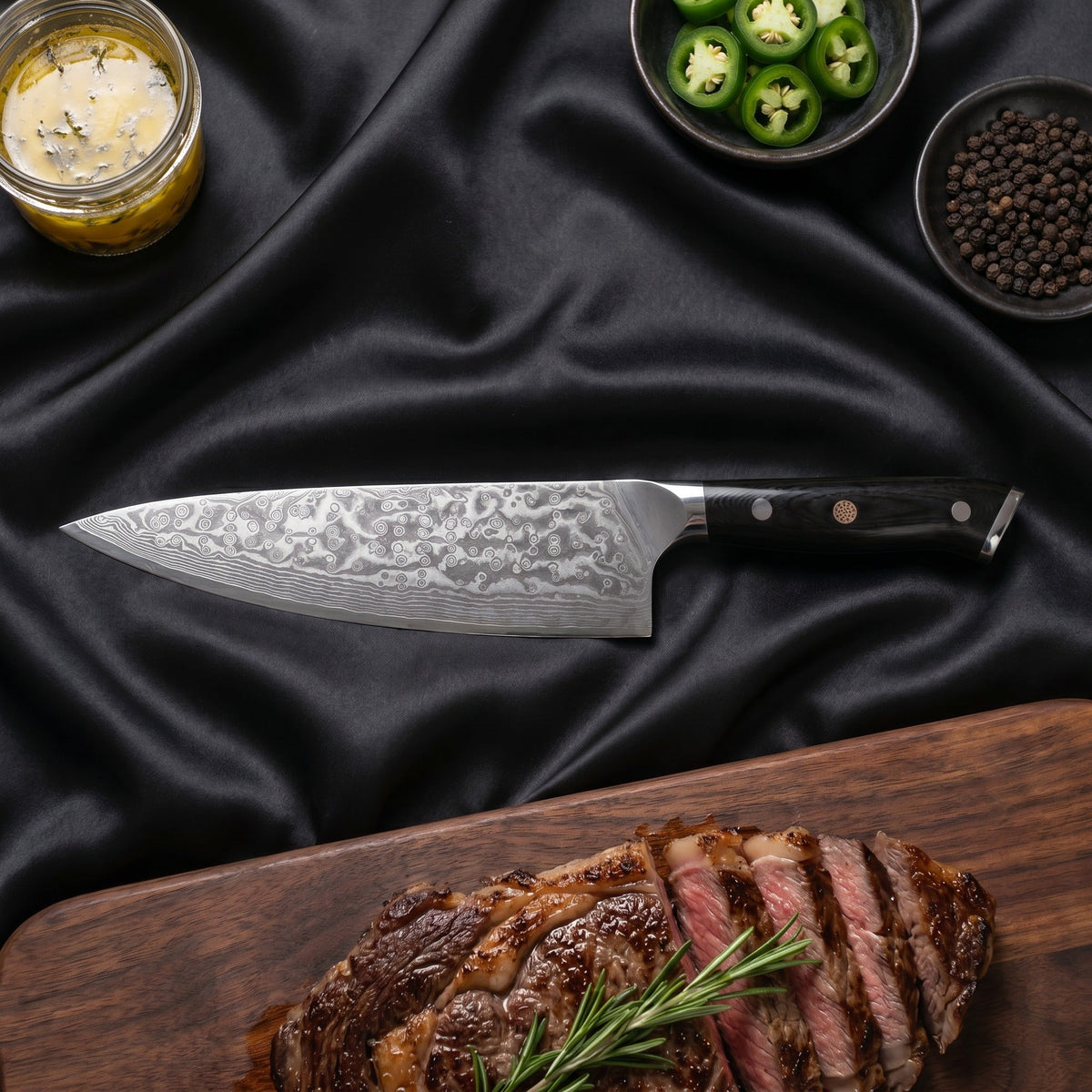 Hono Series Knife Trio (Gyuto, Nakiri & Santoku)&nbsp;