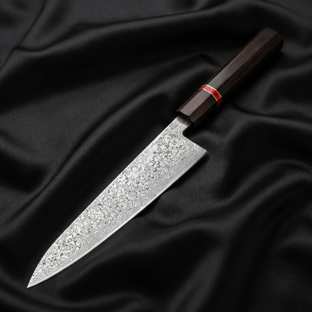 Raiden Gyuto Chef Knife, Red Handle&nbsp;