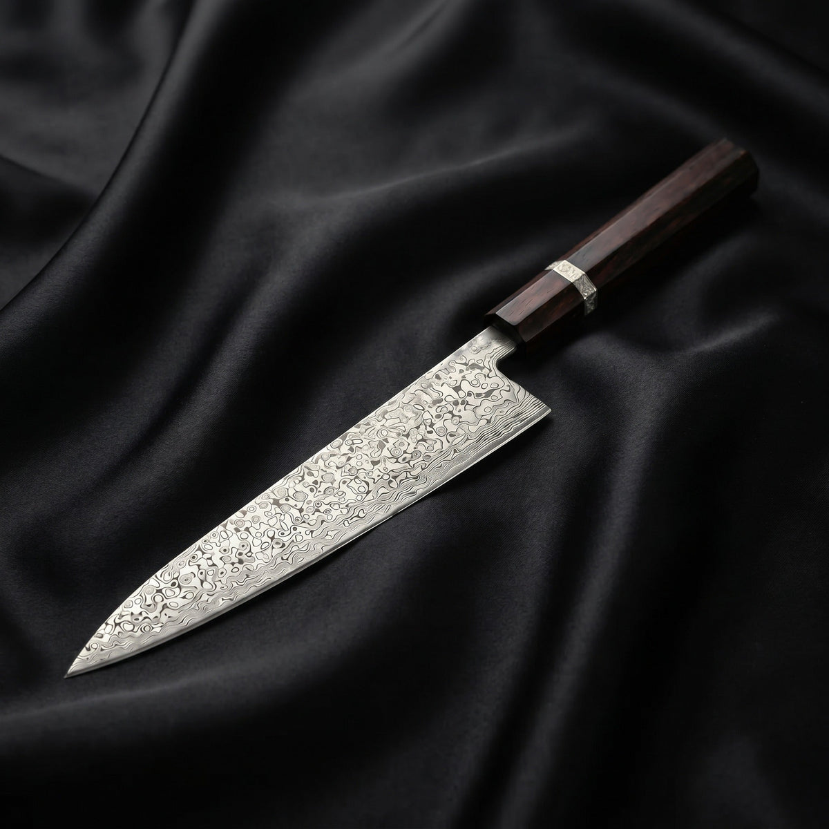 Raiden Gyuto Chef Knife, White Handle&nbsp;