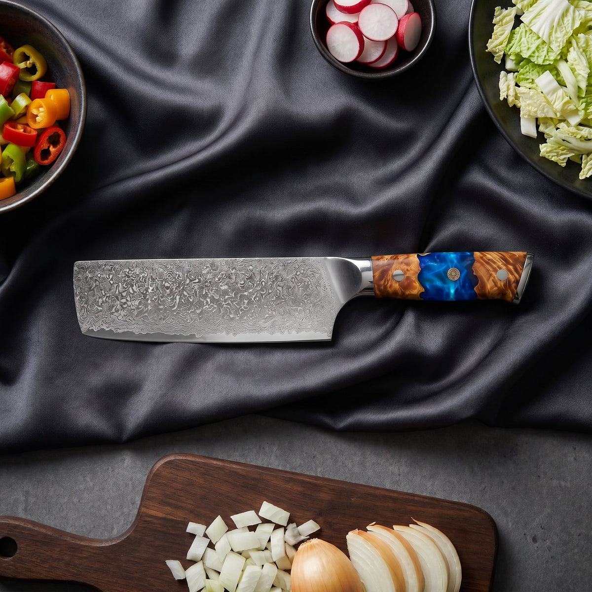 Ruri Series Nakiri Vegetable Knife&nbsp;