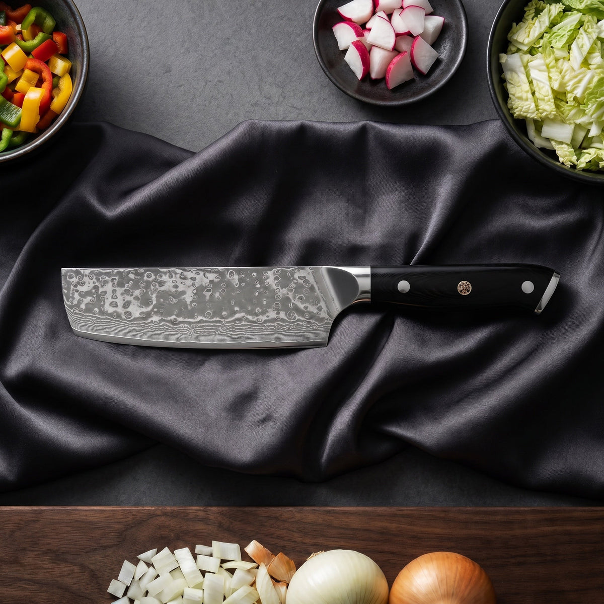 Kurogane Series Knife Duo (Gyuto & Nakiri)&nbsp;
